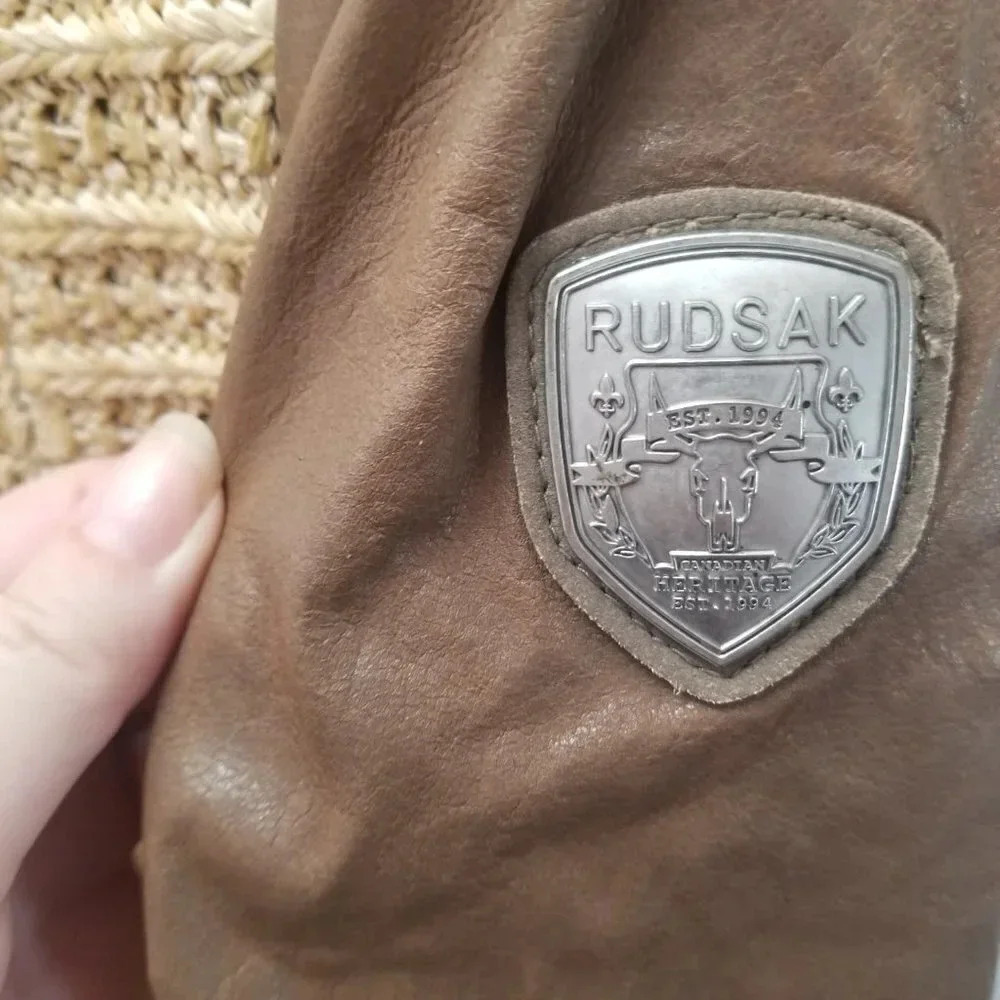 Rudsak Benedetia Straw Leather Jacket - Picture 5 of 14